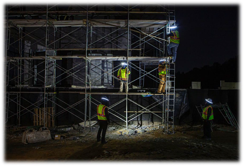 Helmplamp HALO-SL op de steiger | Visser Assen