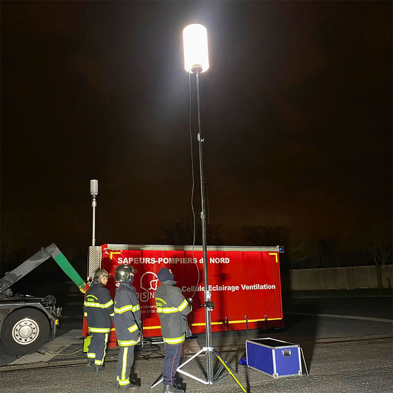 Lichtballon Lumaphore in gebruik door de brandweer | AIC Visser