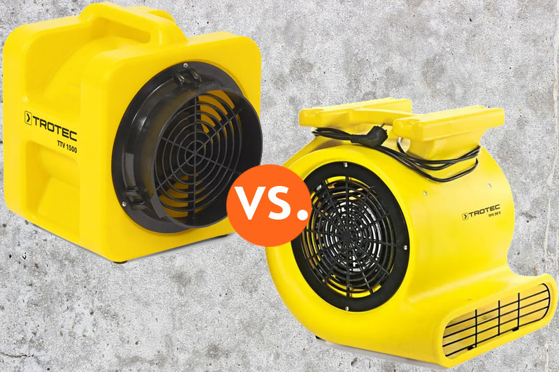 Axiale Ventilatoren vs. Radiale Ventilatoren de Verschillen en