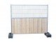 Bouwhek combi cityfence hek met houten paneel 2,16x2m