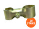 Bouwhekklem ø 42/60 mm met moer | 25 stuks