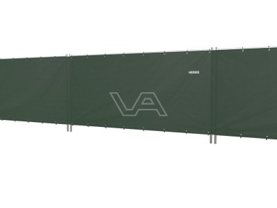 Bouwhek winddoek groen 50 meter