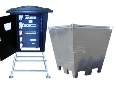 Bouwmeterkast PKI 125A met bouwwaterput