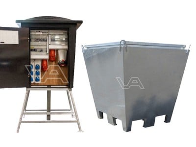 Bouwmeterkast PKI 80A met bouwwaterput