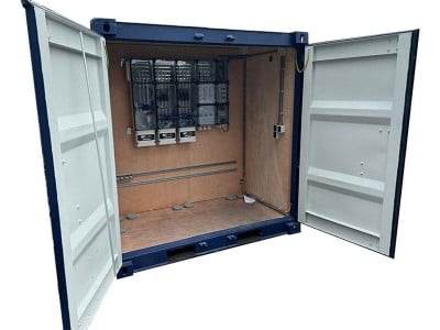 Hoofdbouwkast 125A | 250A | 400A in 4ft. container 