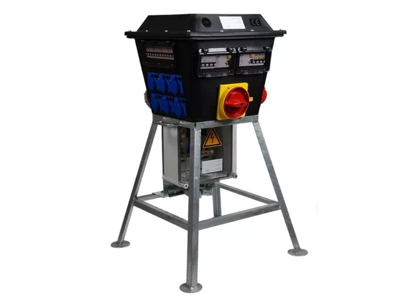 Verdeelkast Midi 125A 2x63A-5P, 4x32A-5P, 6x 16A-2P + onderstel | Bos Elektro