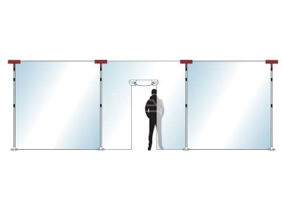 Stofscherm Zipwall Screen 4