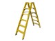 Dubbele trapladder kunststof 2x6 treden | Staltor