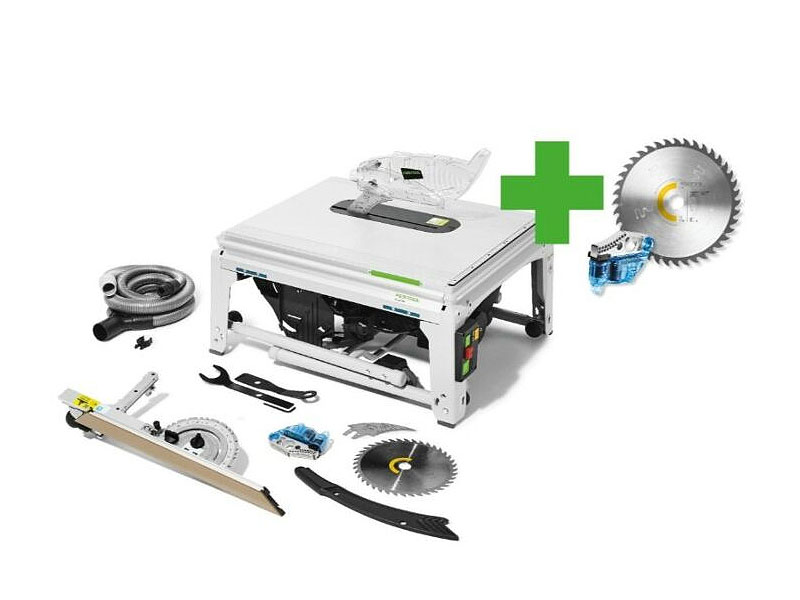 Festool zaagtafel TKS 80 EBS KT/W40 + extra zaagblad en patroon