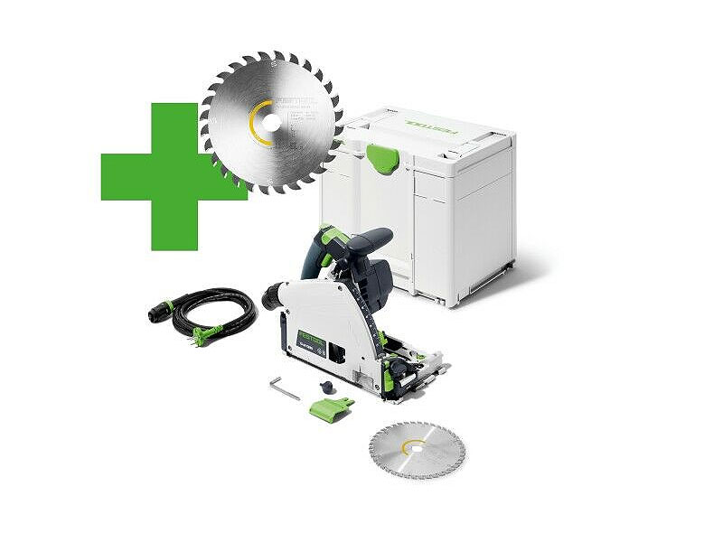 Festool invalzaag TS 60 KEBQ-plus 168mm met extra zaagblad