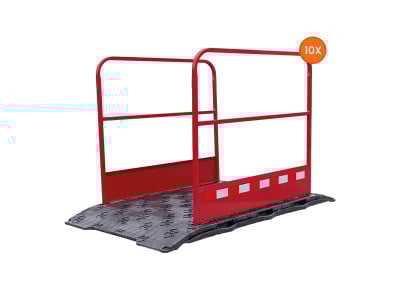 Loopbrug kunststof incl. leuningen | 10 stuks