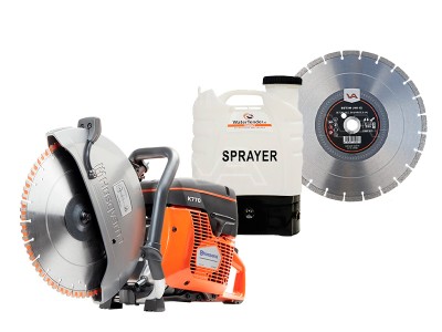 Bandenzaag Husqvarna K770 ø 300 mm + WaterTender Compact