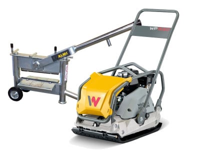 Wacker trilplaat WP1550 A + Almi steenknipper AL33 | set