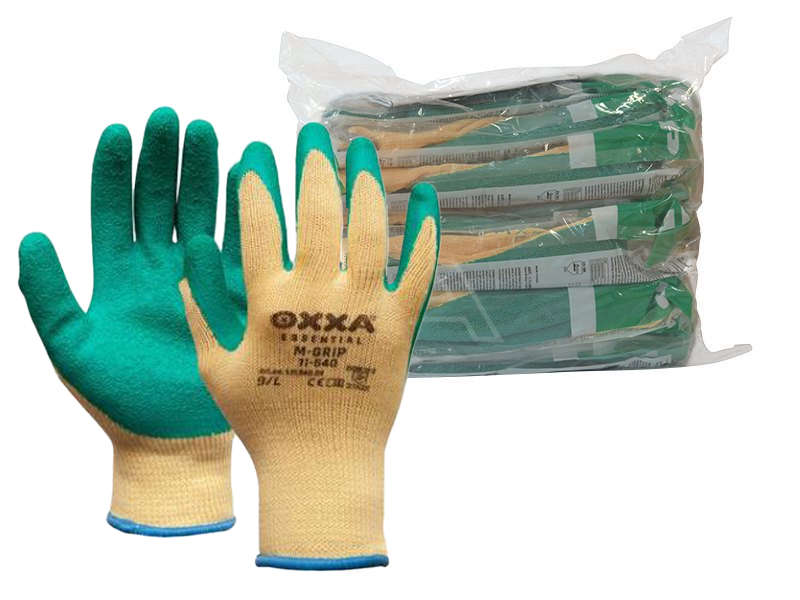 Werkhandschoen M-Grip 11-540 groen | bundel 12 paar