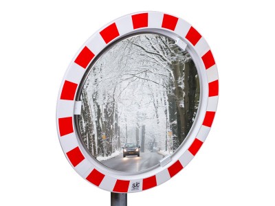 Verkeersspiegel RVS rond anti-condens