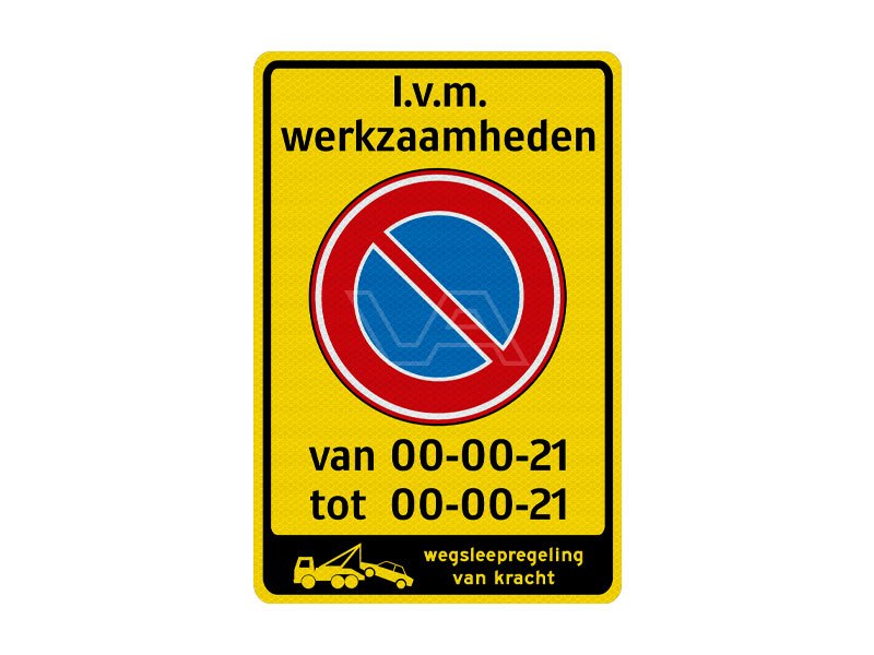 Niet parkeren bord PM02 DOR kl2 