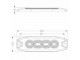 Flitser LED 4 Slimline 10 - 30 volt 