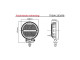 Werklamp LED RFT Tralert rond 2272 lumen 24 watt 9 - 36 volt