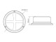 LED R65 low base zwaailamp amber/transp. magneetmontage 12/24 volt