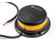 LED-zwaailamp amber met amber lens 3-puntsbevestiging