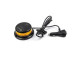 LED-zwaailamp amber met amber lens magneet+schakelaar