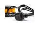 LED-zwaailamp amber met amber lens magneet+schakelaar
