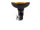 LED-zwaailamp amber met amber lens en DIN-bevestiging