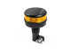 LED-zwaailamp amber met amber lens en DIN-bevestiging