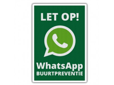 WhatsApp buurtpreventie