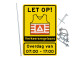 Verkeersbord VKR02 Verkeersregelaars | Set met mast, slagpot + beugels