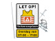 Verkeersbord VKR03 Verkeersregelaars | Set met mast, slagpot + beugels