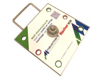 Mafi afschoorplaat 240 x 240 x 12 mm