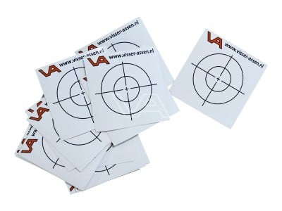 Meetstickers VA kl. 1 □ 50x50 mm zakje à 10 stuks