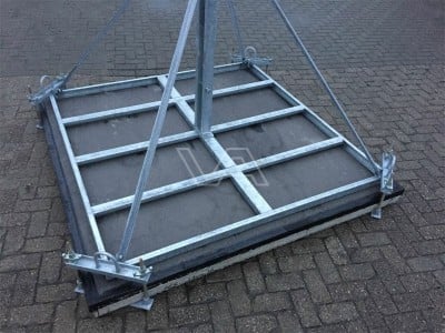 Lichtmast klemset op stelconplaat | 4 stuks