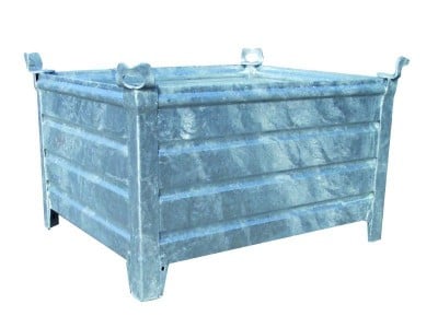 Stapelbak staal verzinkt  100x80x50cm 