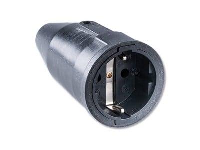 Rubberen contrastekker 230V