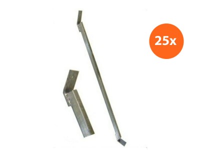 Kalkzandsteenschoor 2.50m vast | 25 stuks