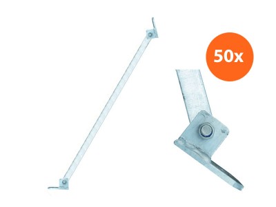 Kalkzandsteenschoor 2.50m kantelbaar | 50 stuks