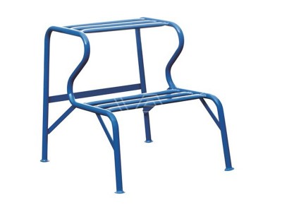 Stuctrap blauw 2 treden