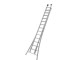 Ladder uitschuifbaar 2-delig 2 x 14  Solide