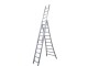 Ladder uitschuifbaar 3-delig 3 x 10 Solide