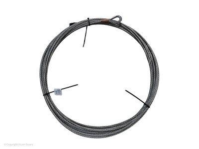 Lichtmast hijskabel 6mm 14 meter lang