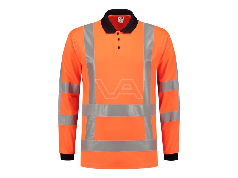 Poloshirt Tricorp RWS fluor oranje lange mouw