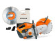 Bandenzaag Stihl TS410 met WaterTender Compact