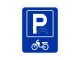 Parkeerbord IB58 bord dor lak 20 x 25 P Bromfiets