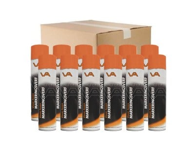 Markeringsverf ORANJE doos | 12 spuitbussen