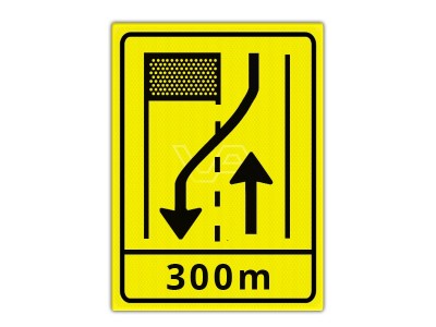 Omleidingsbord WIU T31-2r + ondertekst 300m
