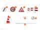 Wegafzetting berm met visuele rijrichtingsscheiding 1302b max. 1 dag