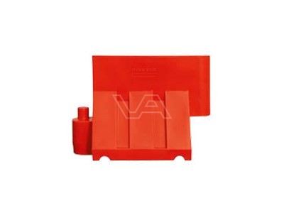 Barrier kunststof rood los