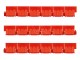 Barrier kunststof rood set 18 stuks